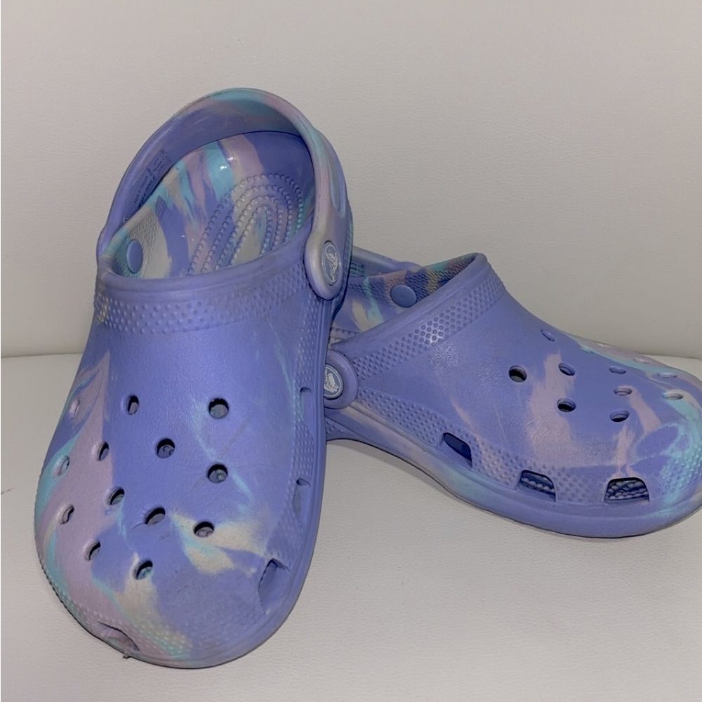 CROCS Kids Shoes in Purple and Blue